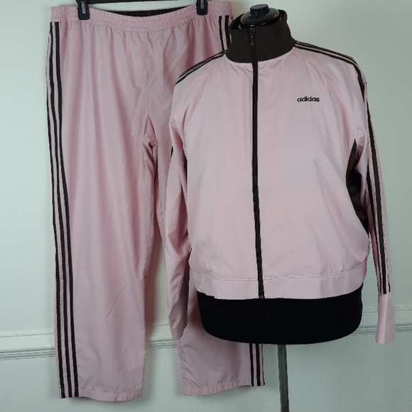 plus size pink adidas tracksuit